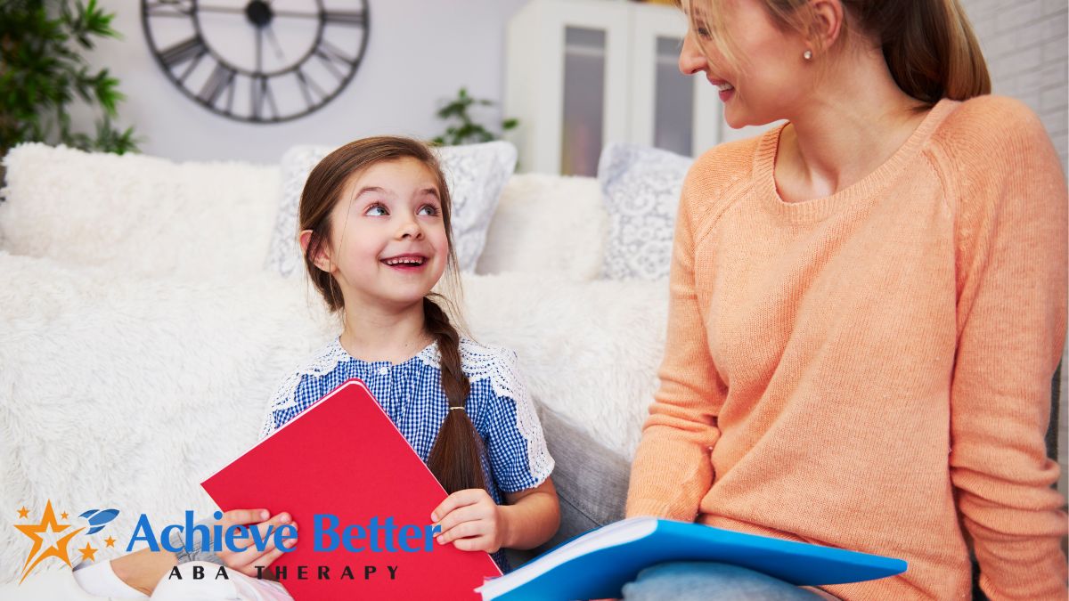 Child participating in an initial ABA assessment while receiving structured guidance from a therapist.